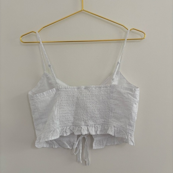 NEW Aerie Woven Lace Up Crop Top Size Small NWT - Picture 4 of 5